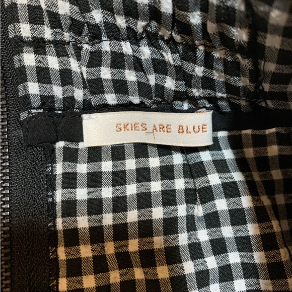 Skies Are Blue Black and White Ruched Mini Pencil Skirt Women Small - Picture 8 of 10